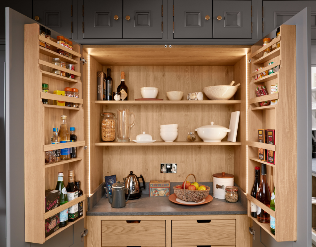 larder to decrease clutter and increase space in the kitchen